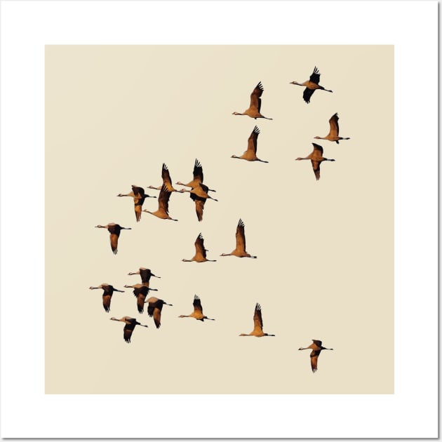 Leaving Home - A Storks Journey Vector Art Wall Art by taiche